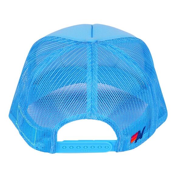 Aviator Nation - Mesh back Trucker Cap with Surfer Patch - Neon Blue - Picture 3 of 3